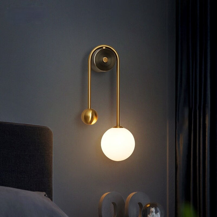 Lumenorth Lily Gold Wall Sconce
