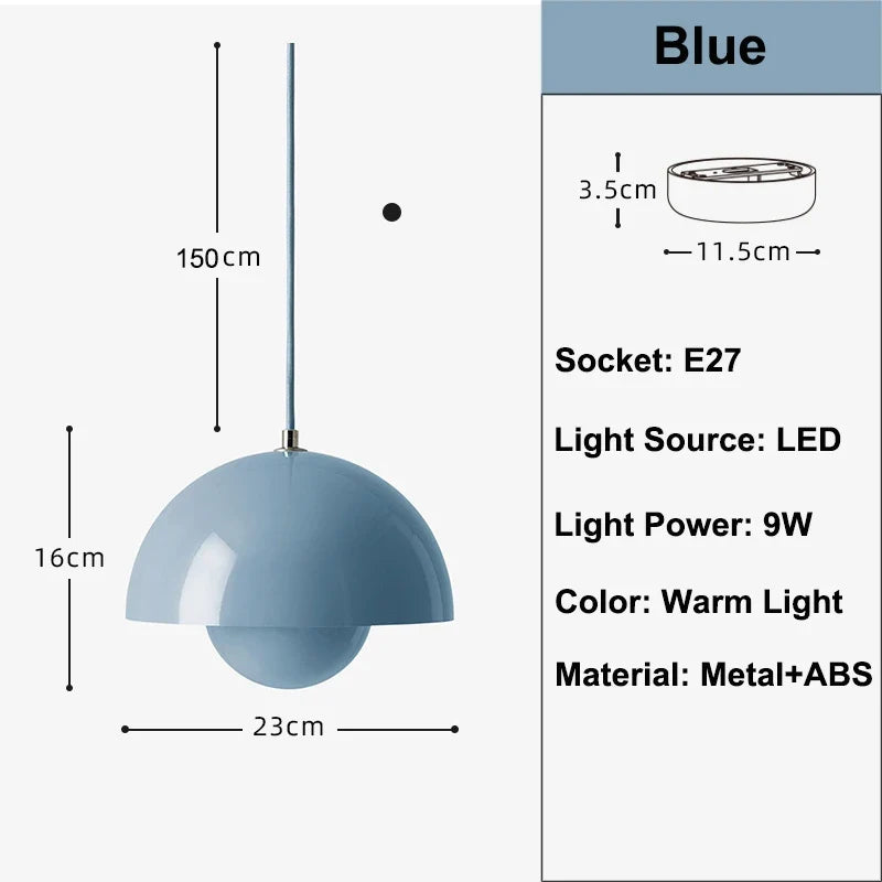Lumenorth Dome Flowerpot Pendant Light