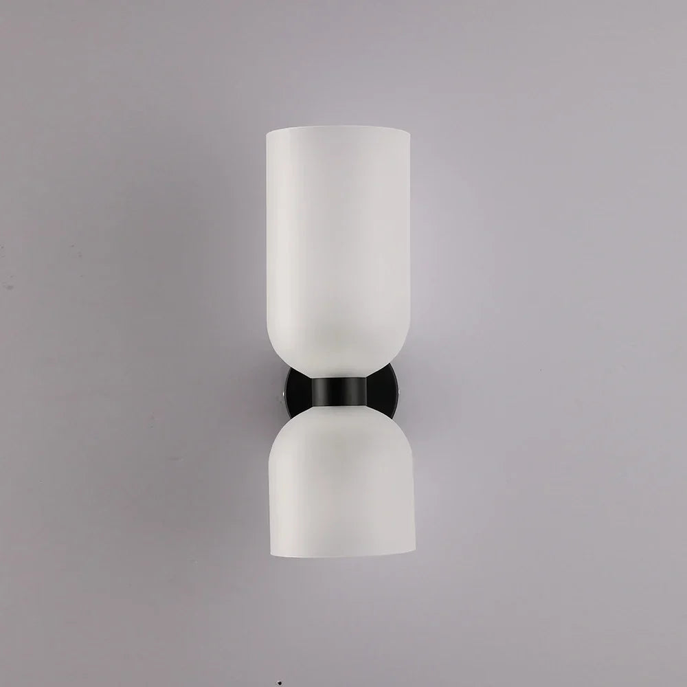 Lumenorth Stack Double Glass Wall Light