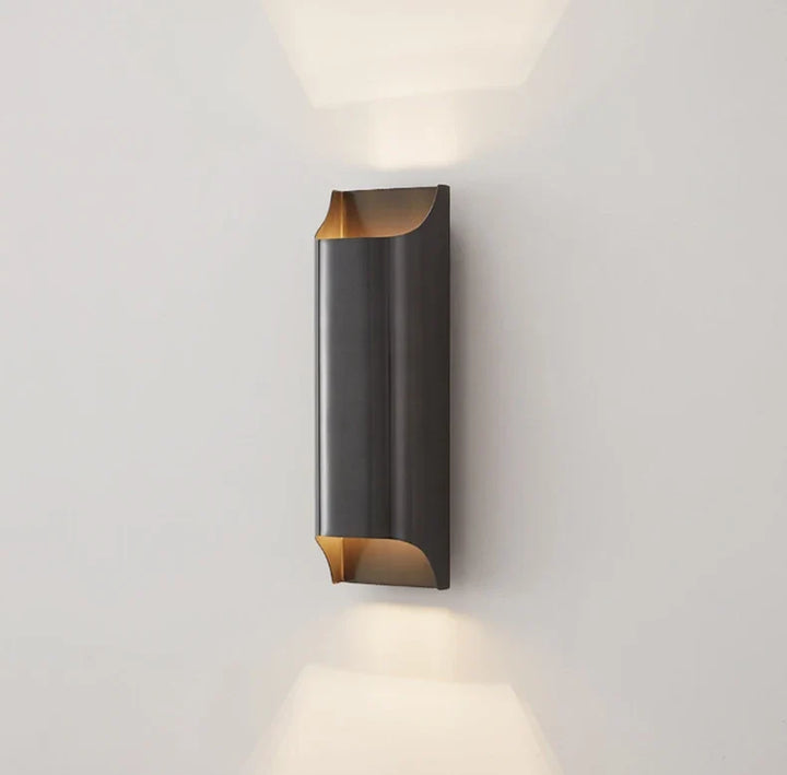 Lumenorth Wedge Brass LED Wall Lamp