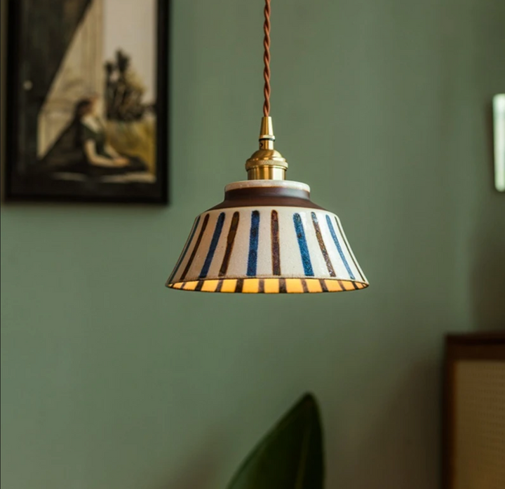 Lumenorth Glaze Ceramic Pendant Light