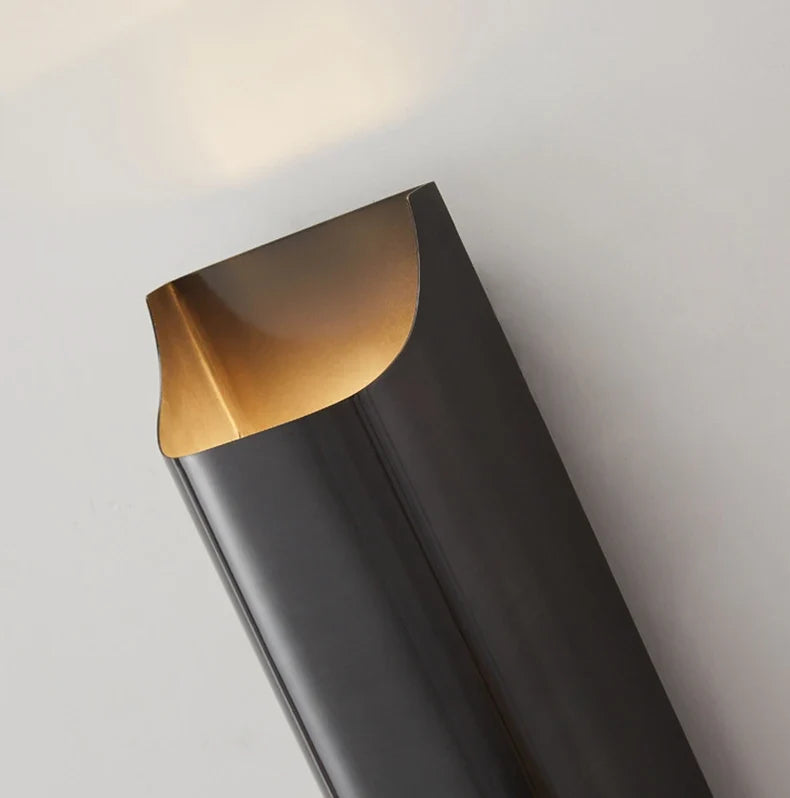 Lumenorth Wedge Brass LED Wall Lamp