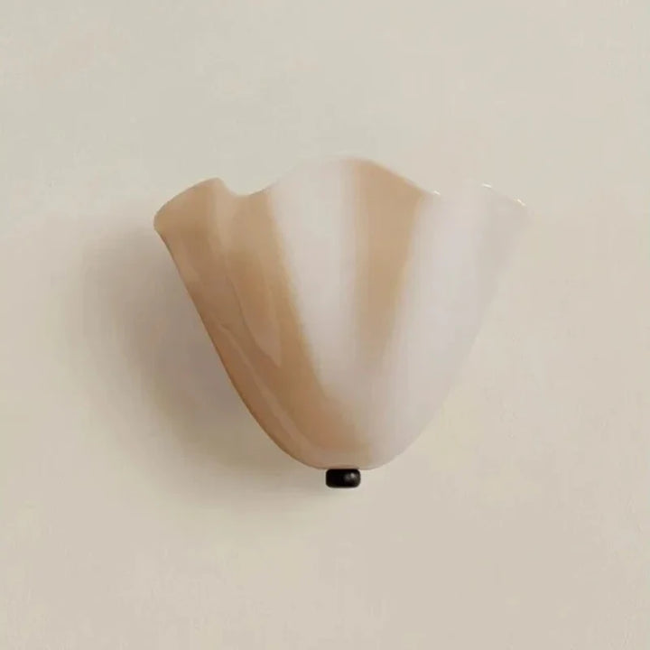 Lumenorth Shell Vintage Glass Wall Lamp