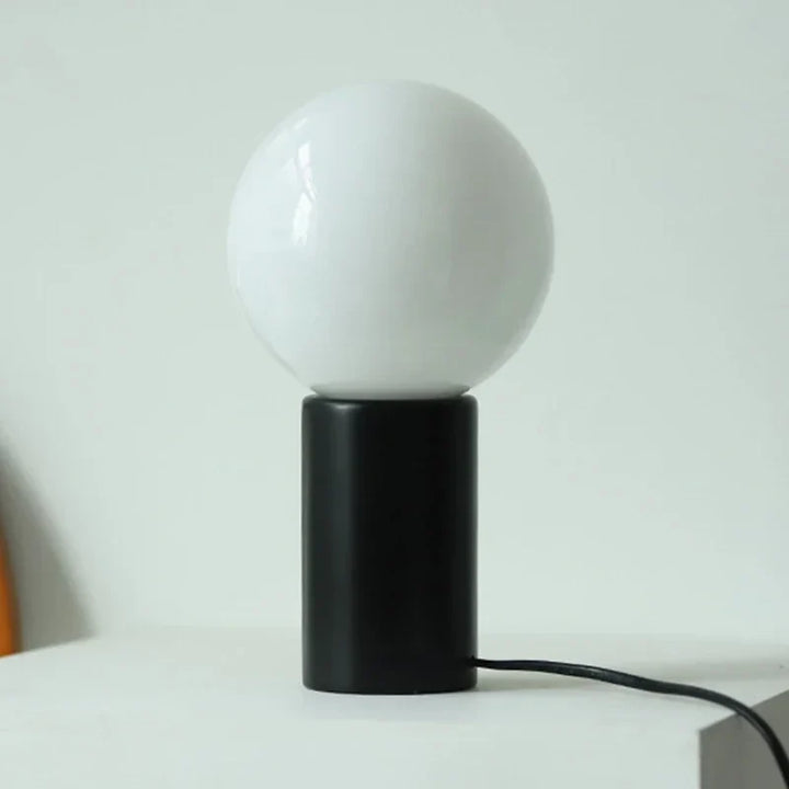 Lumenorth Spool Small Table Lamp