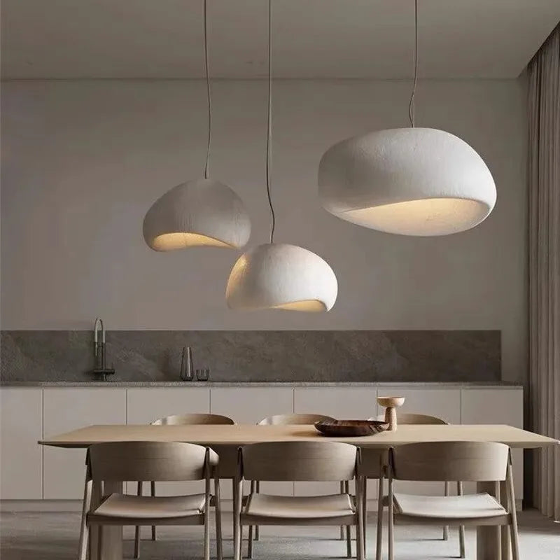 Lumenorth Boulder Stone Pendant Light