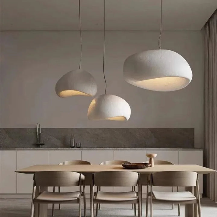 Lumenorth Boulder Stone Pendant Light