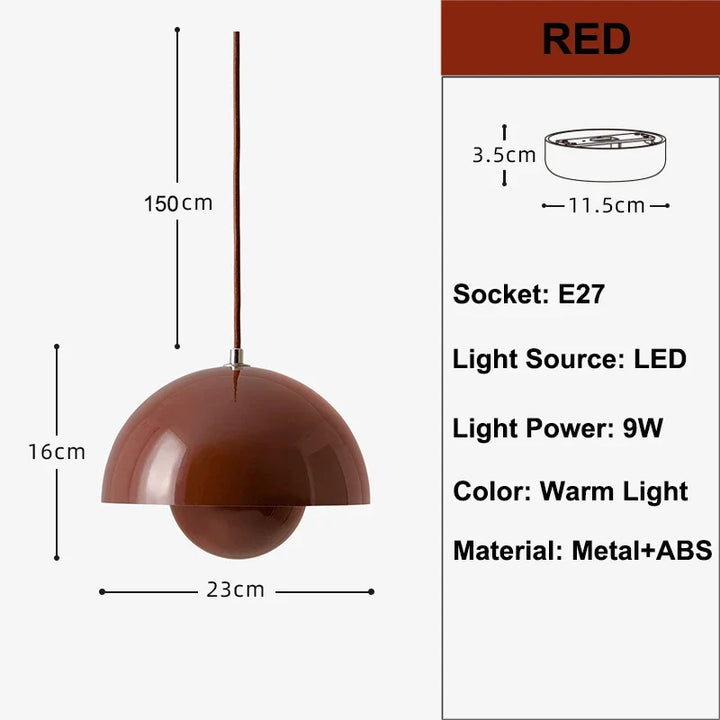 Lumenorth Dome Flowerpot Pendant Light