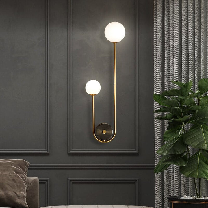 Lumenorth Lily Gold Wall Sconce