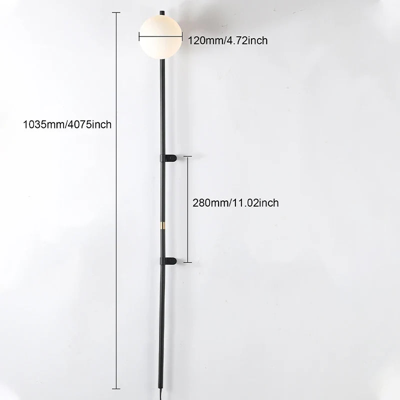 Lumenorth Wick Nordic Plug-In Wall Lamp