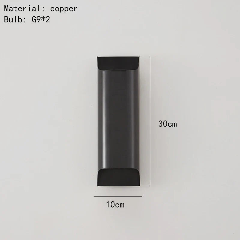 Lumenorth Wedge Brass LED Wall Lamp