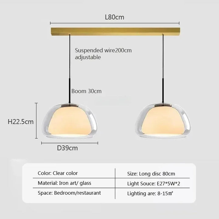 Lumenorth Amba Jelly Globe Pendant