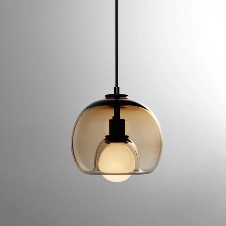 Lumenorth Crest Glass Pendant Light