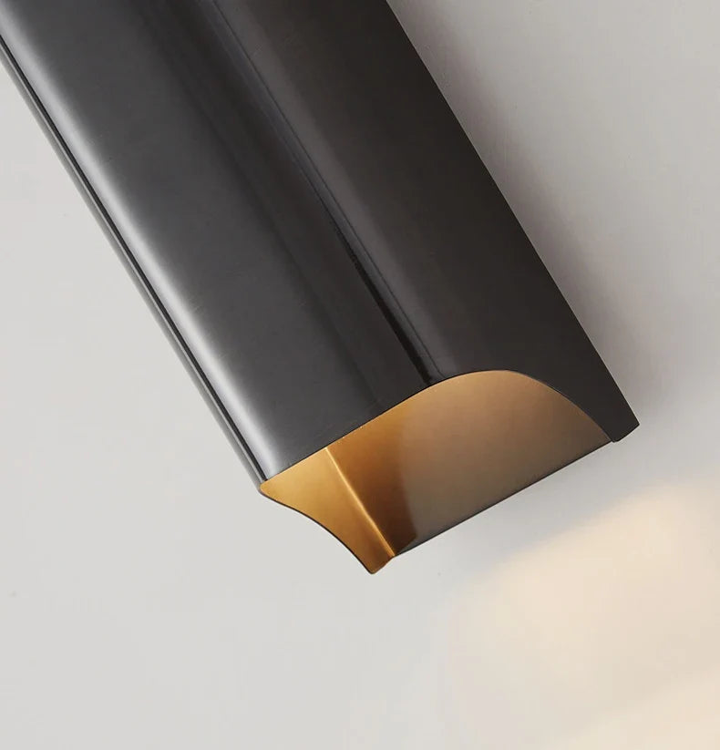 Lumenorth Wedge Brass LED Wall Lamp