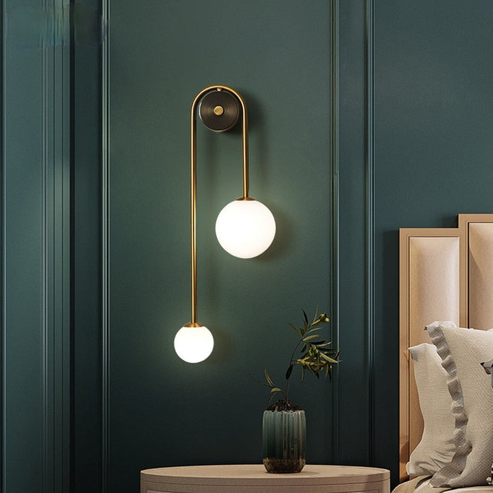 Lumenorth Lily Gold Wall Sconce