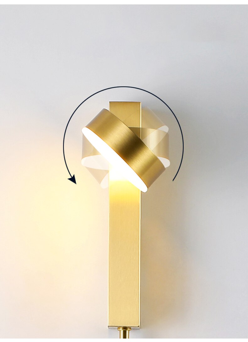 Lumenorth Dial Dimmable Wall Lamp