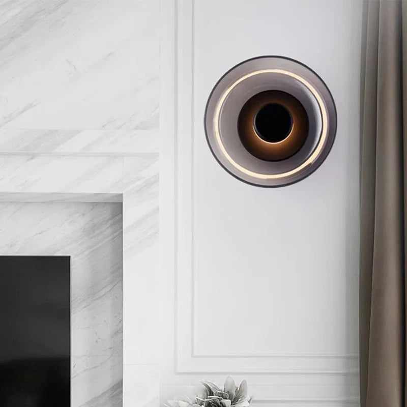 Lumenorth Eclipse Glass LED Wall Light