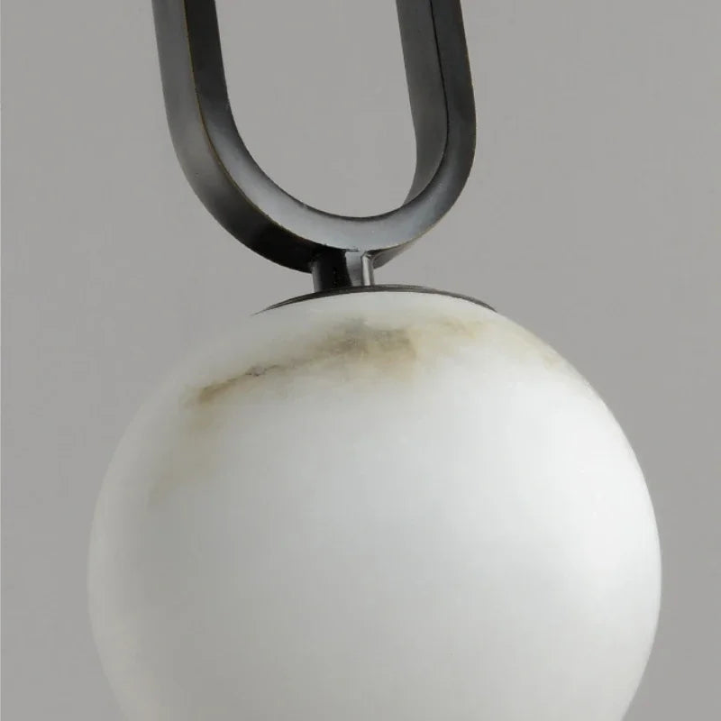 Lumenorth Quarry Marble Pendant Light
