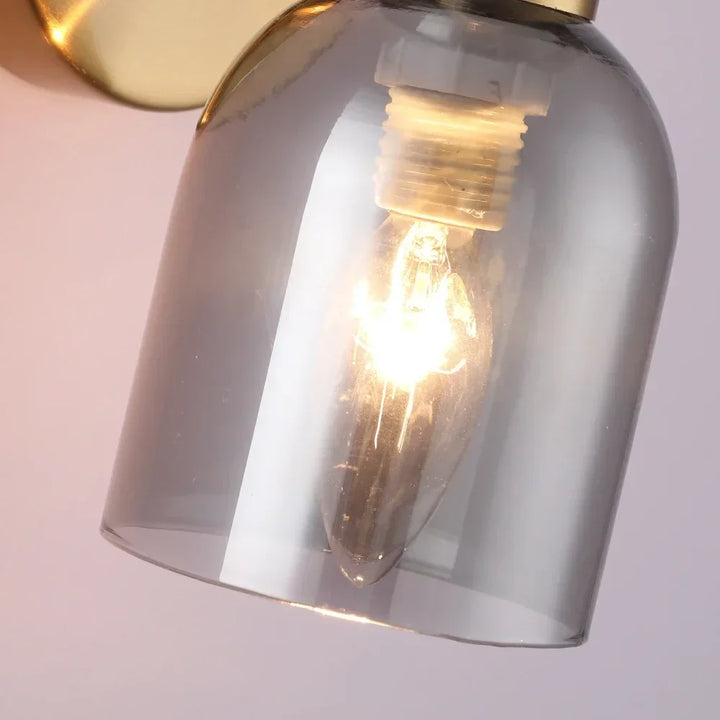 Lumenorth Stack Double Glass Wall Light