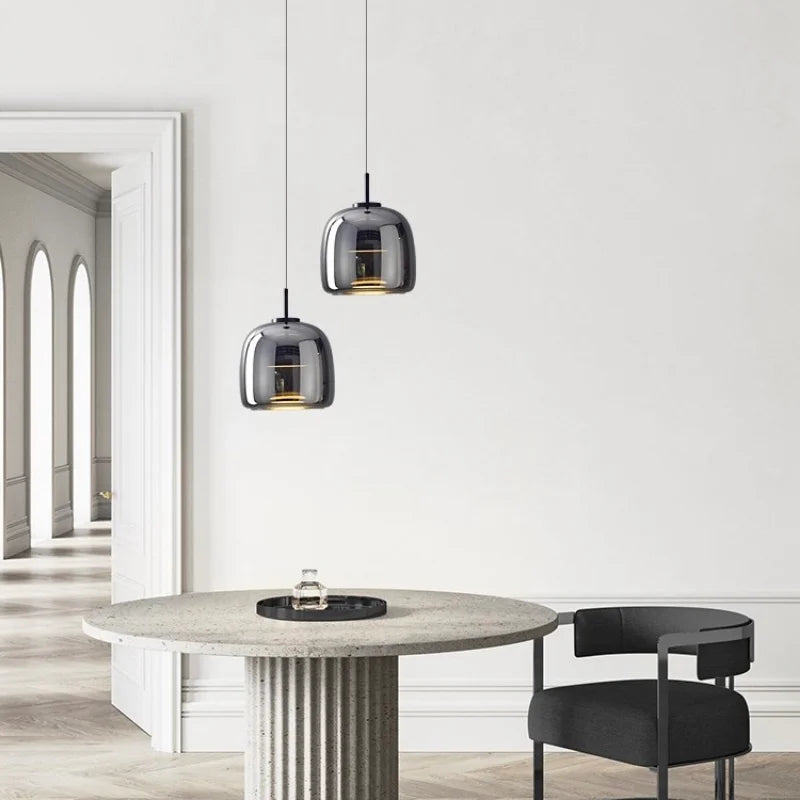 Lumenorth Bell Nordic Glass Pendant