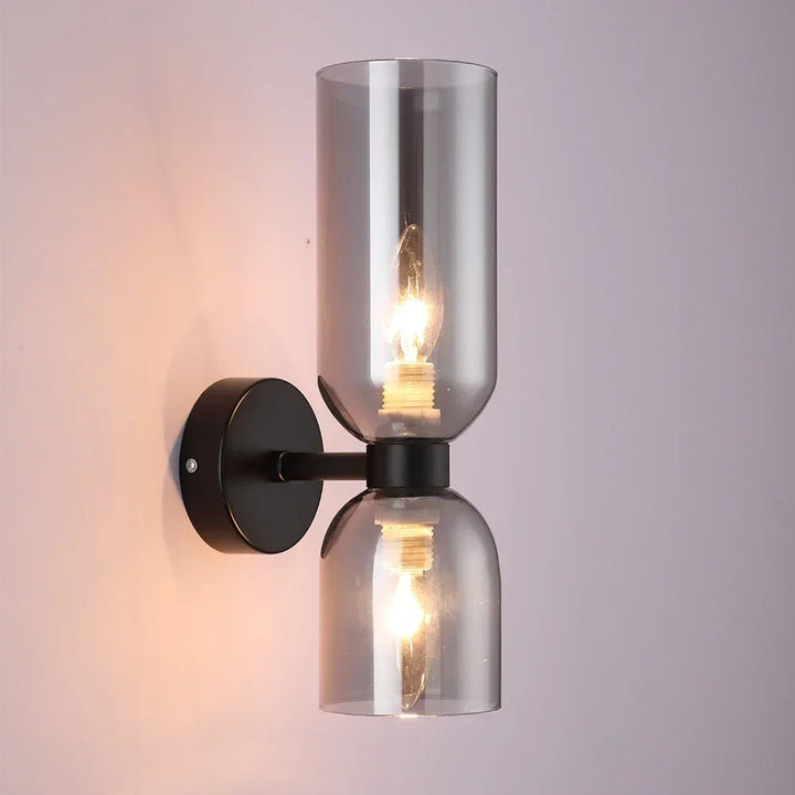 Lumenorth Stack Double Glass Wall Light