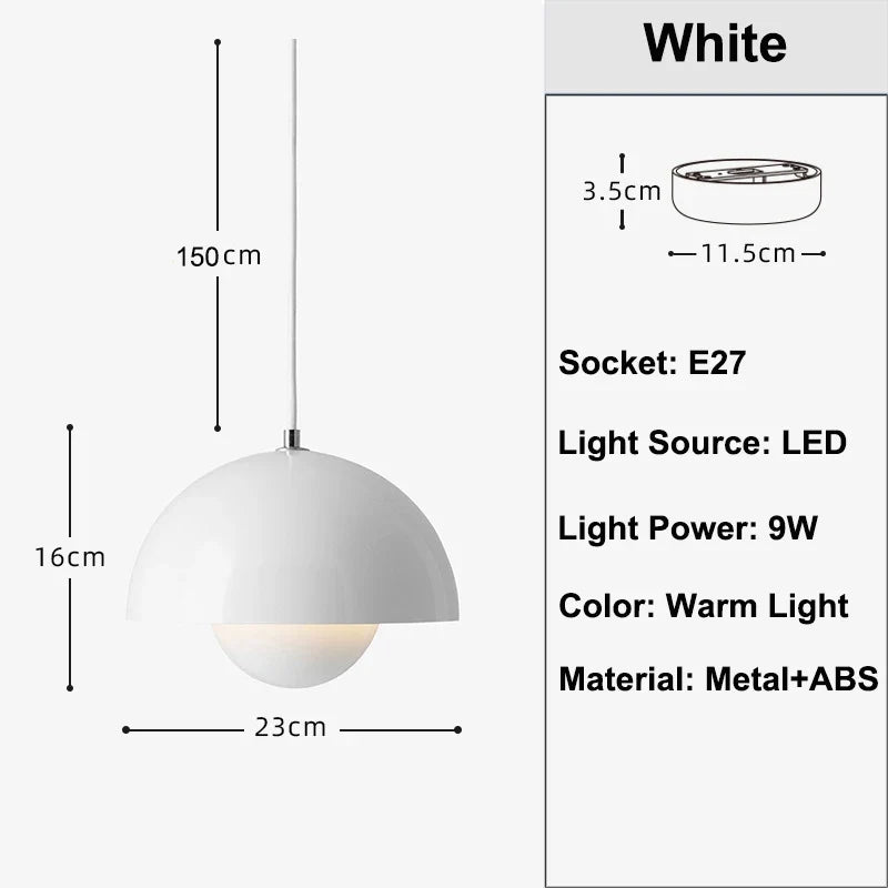 Lumenorth Dome Flowerpot Pendant Light