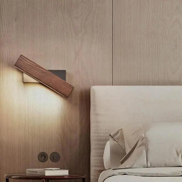 Lumenorth Twist Wood LED Wall Sconce