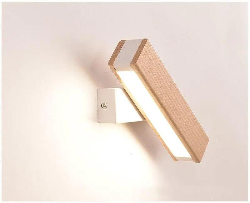 Lumenorth Twist Wood LED Wall Sconce