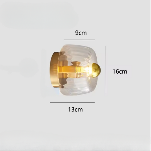 Lumenorth Flare Sunburst Wall Light