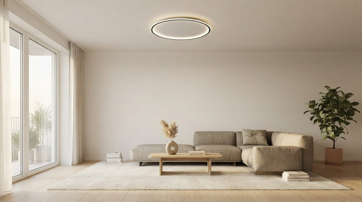 Lumenorth Halo Ceiling Light Black