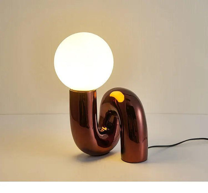 Lumenorth Loop Sculptural Table Lamp