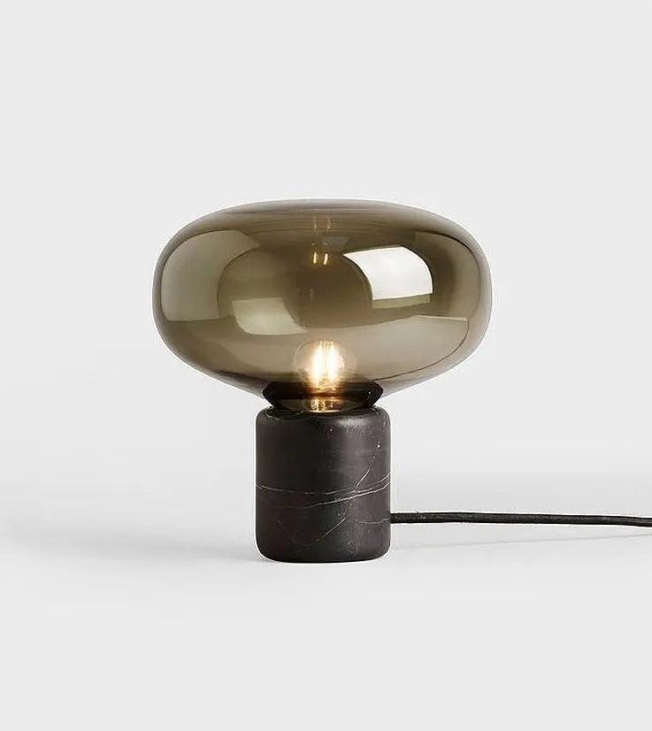 Lumenorth Amber Glass Table Lamp
