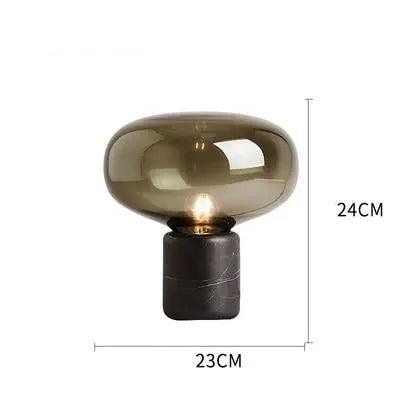 Lumenorth Amber Glass Table Lamp