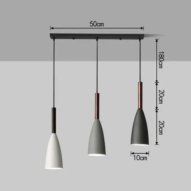 Lumenorth Trio Kitchen Island Pendant