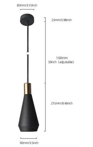 Lumenorth Onyx Pendant Light