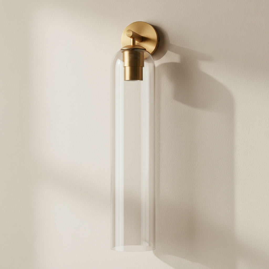Lumenorth Lantern Glass Wall Lamp