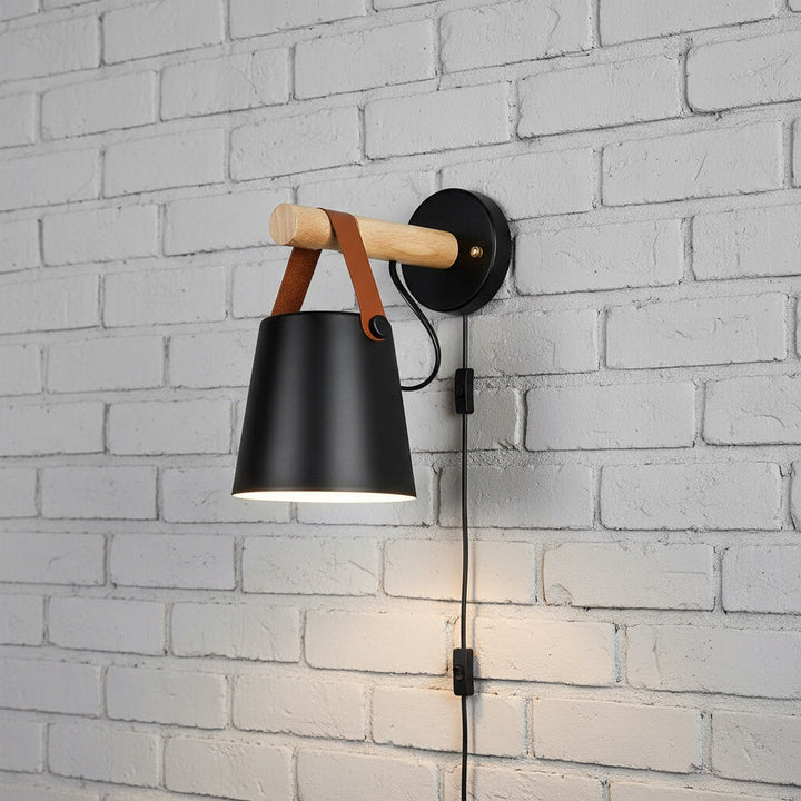 Lumenorth Ash Nordic Wooden Wall Light