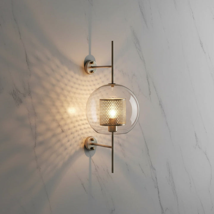 Lumenorth Flask Glass Wall Lamp