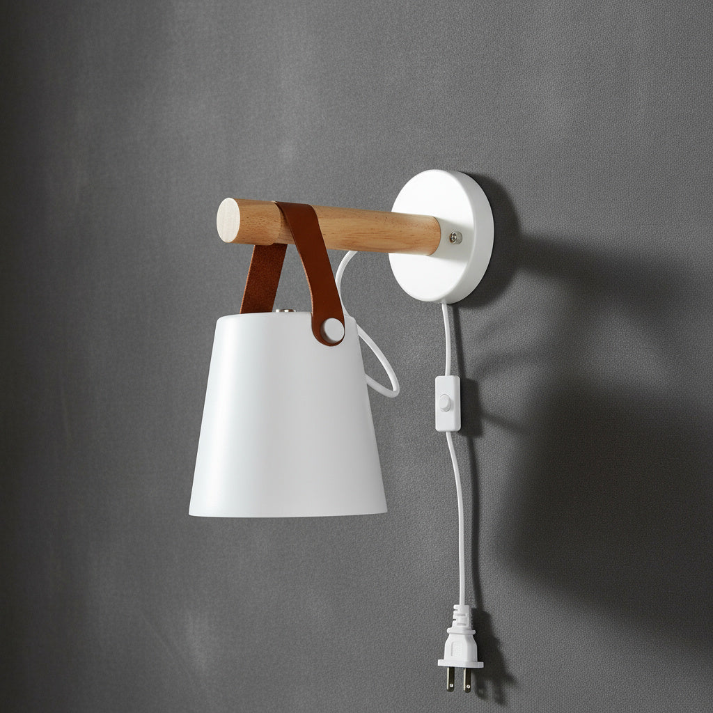 Lumenorth Ash Nordic Wooden Wall Light