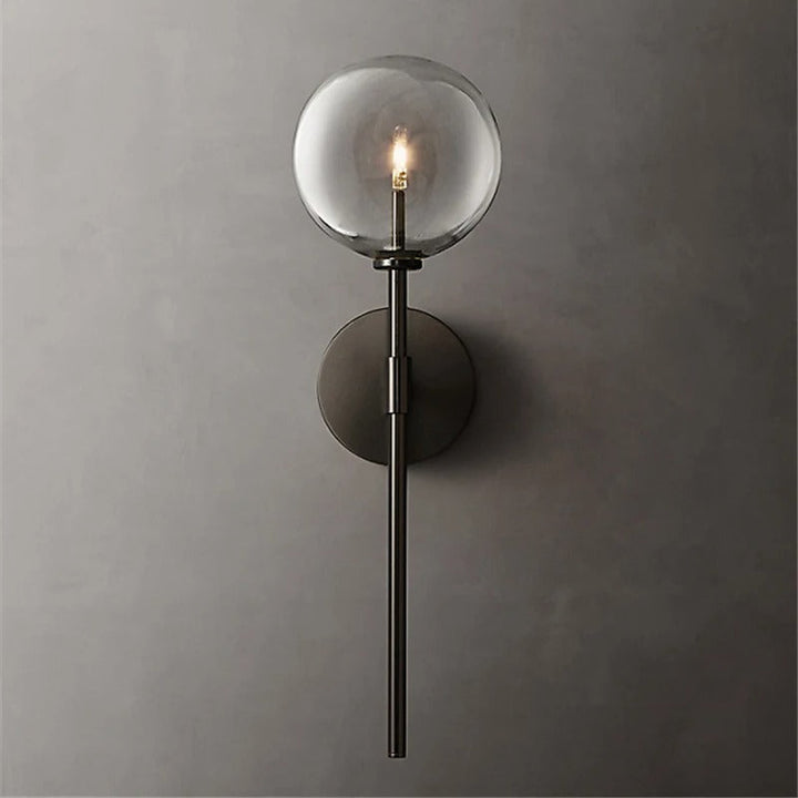 Lumenorth Globe Retro Glass Wall Lamp