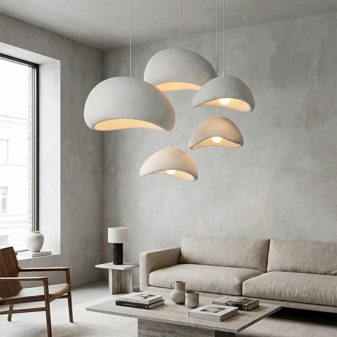 Lumenorth Boulder Stone Pendant Light