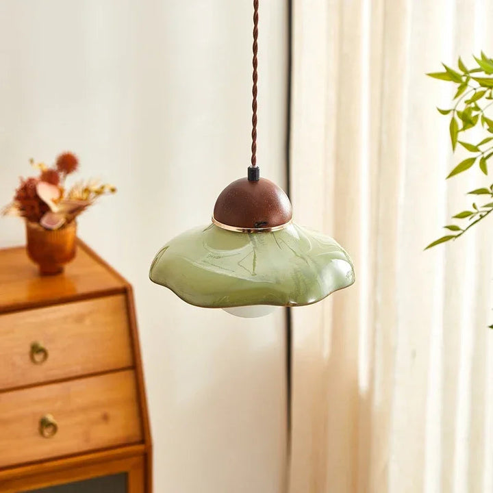 Lumenorth Fern Green Ceramic Pendant