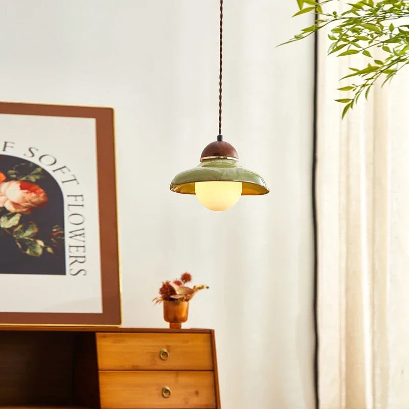 Lumenorth Fern Green Ceramic Pendant