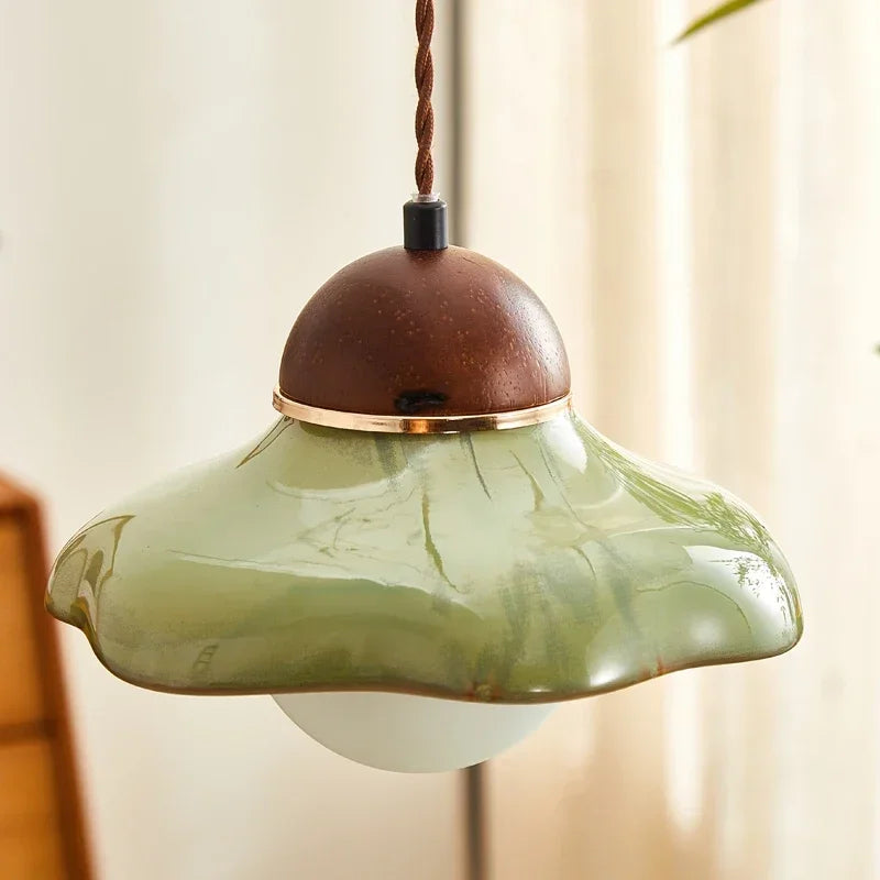 Lumenorth Fern Green Ceramic Pendant