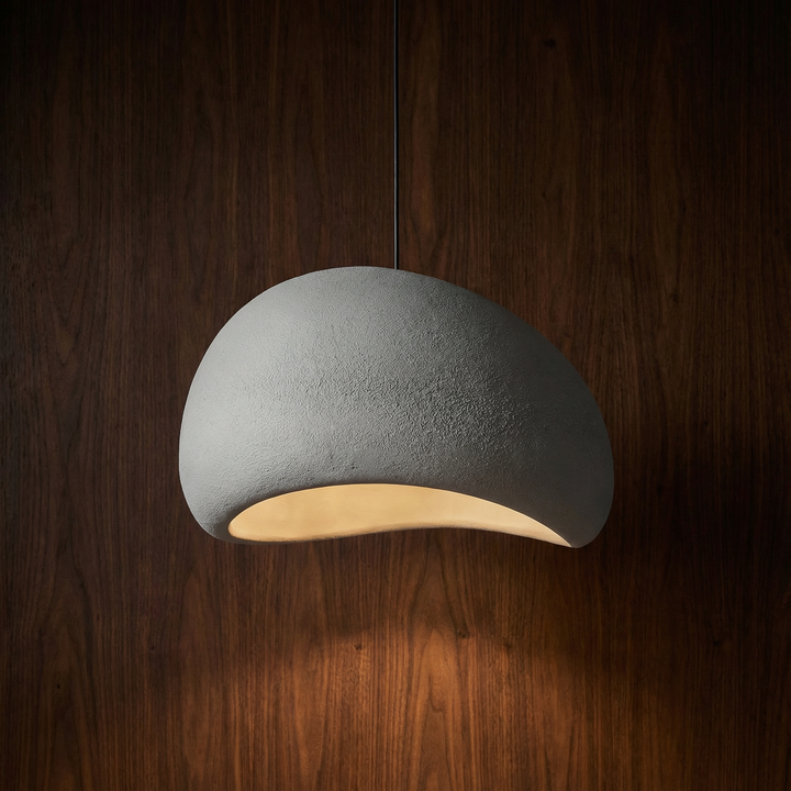 Lumenorth Boulder Stone Pendant Light