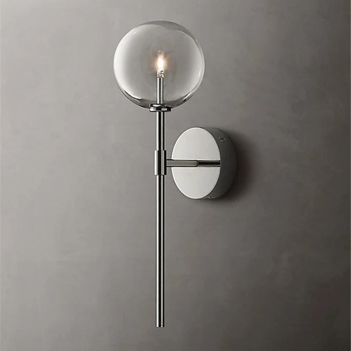 Lumenorth Globe Retro Glass Wall Lamp