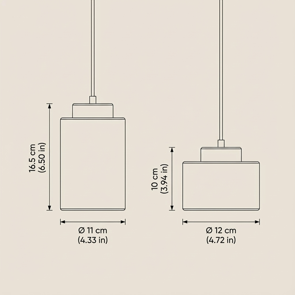 Lumenorth Slate Stone Pendant Light