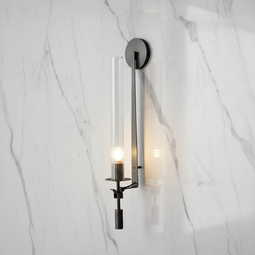 Lumenorth Torch Gold Wall Sconce