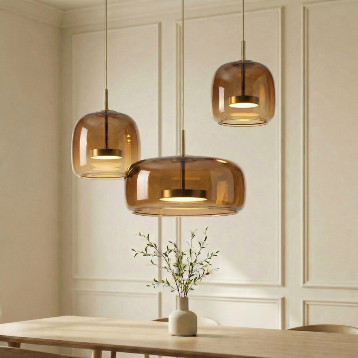 Lumenorth Bell Nordic Glass Pendant