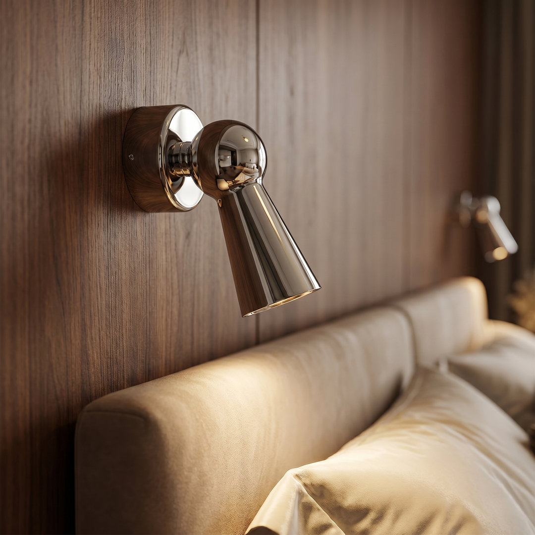 Lumenorth Lever Chrome Swing Arm Lamp