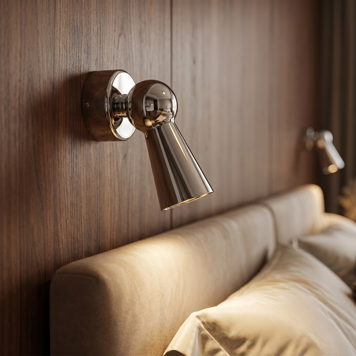 Lumenorth Lever Chrome Swing Arm Lamp